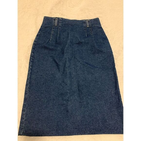 Vintage St John’s Bay Denim Midi Maxi Skirt Size 12 - Picture 6 of 16